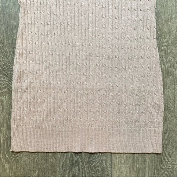 23 Vingt Trois Arrondissements Cable Knit Sweater Lightweight Pink Size 38 - Picture 9 of 13
